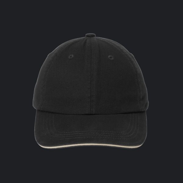 Sandwich Bill Cap with Striped Closure Thumbnail