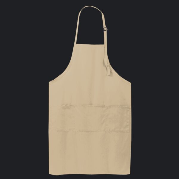 Easy Care Extra Long Bib Apron with Stain Release Thumbnail