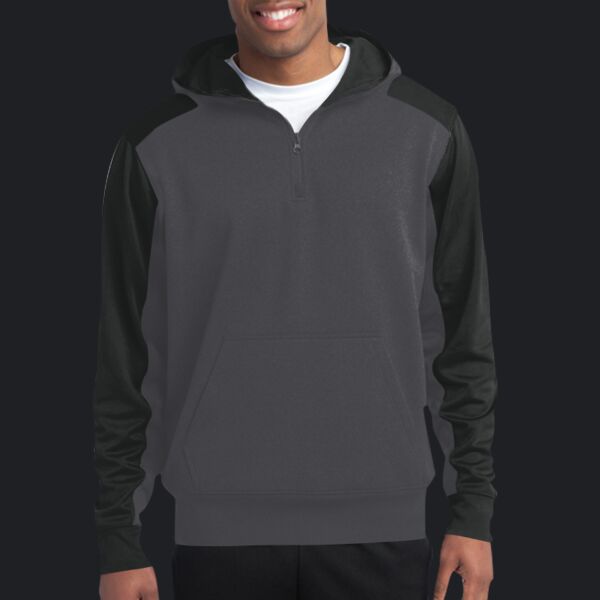 Tech Fleece Colorblock 1/4 Zip Hooded Sweatshirt Thumbnail