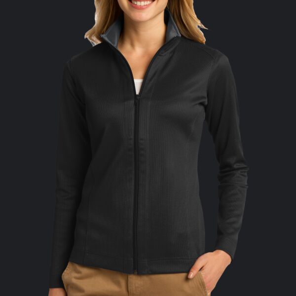 Women's Vertical Texture Full Zip Jacket Thumbnail