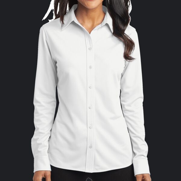 Women's Dimension Knit Dress Shirt Thumbnail