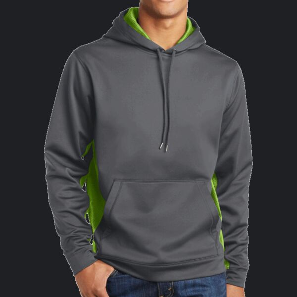 Sport Wick ® CamoHex Fleece Colorblock Hooded Pullover Thumbnail