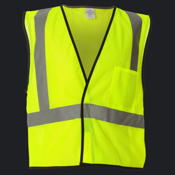 Unisex Economy Single Pocket Hook-and-Loop Mesh Vest Thumbnail