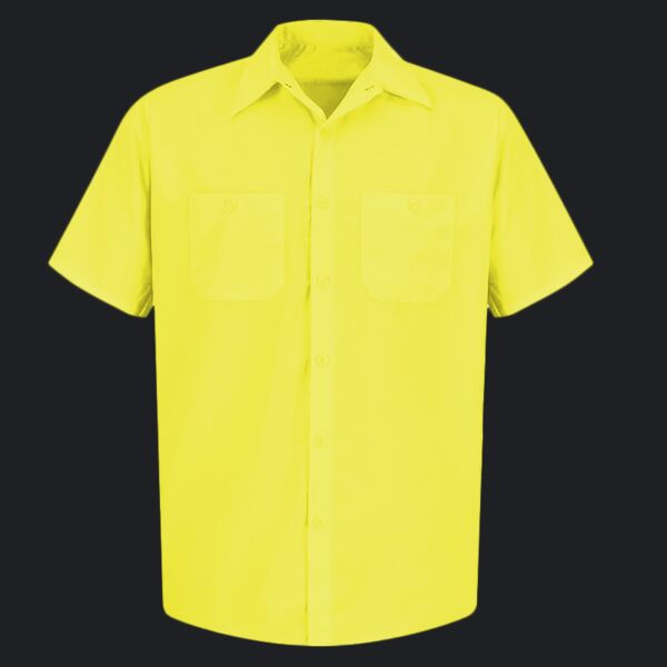 Men's Enhanced Visibility Short Sleeve Work Shirt Thumbnail