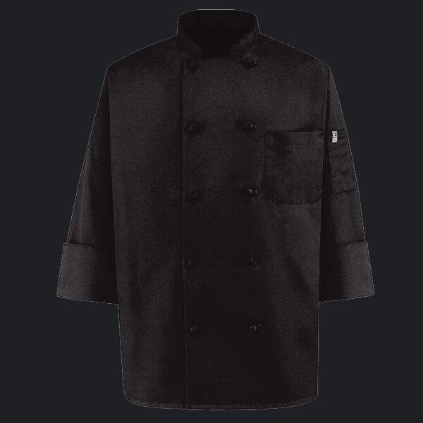 Black Knot Button Chef Coat Thumbnail