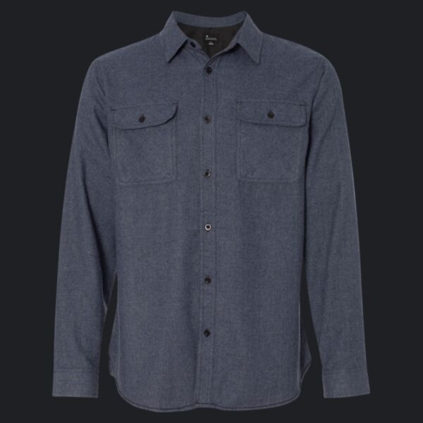 Men's Solid Flannel Shirt Thumbnail