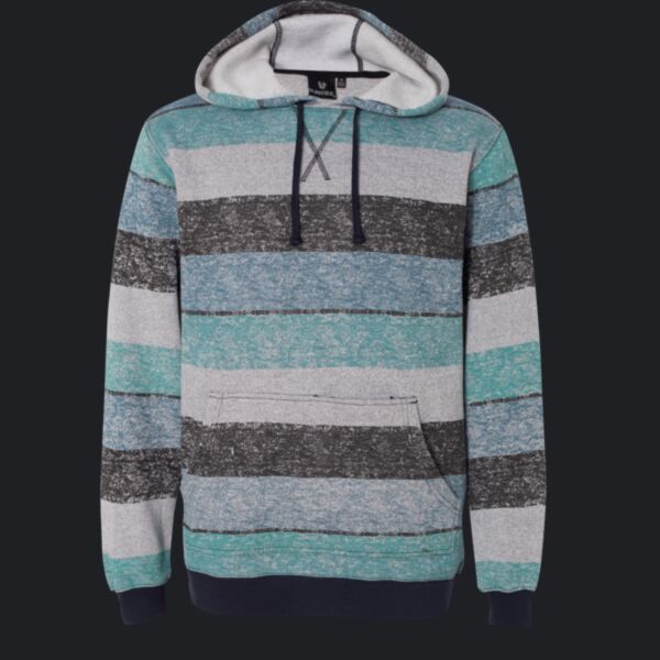 Men's Printed Stripes Fleece Sweatshirt Thumbnail