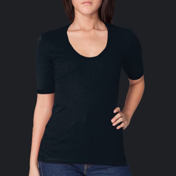 4362 Baby Rib S/S U-Neck T-Shirt Thumbnail