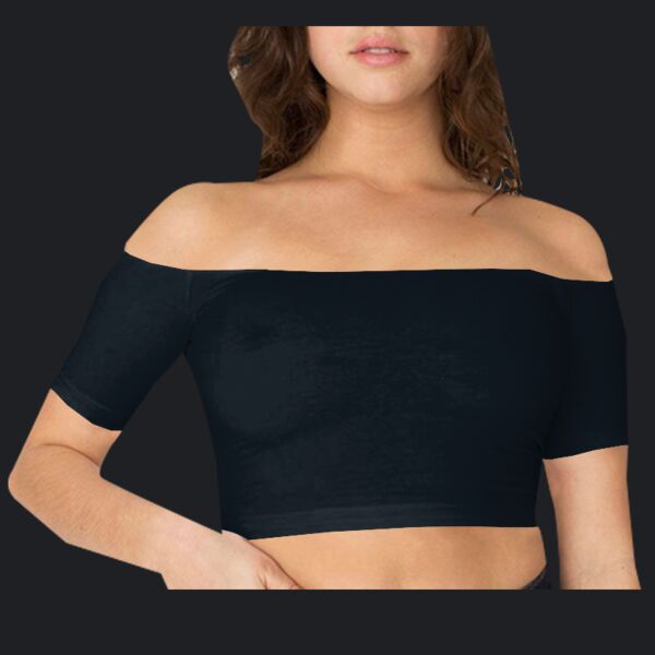 RSA8389 Cotton Spandex Off-Shoulder Top Thumbnail