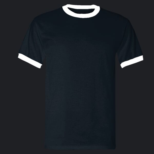 BB410 Poly-Cotton S/S Ringer T-Shirt Thumbnail