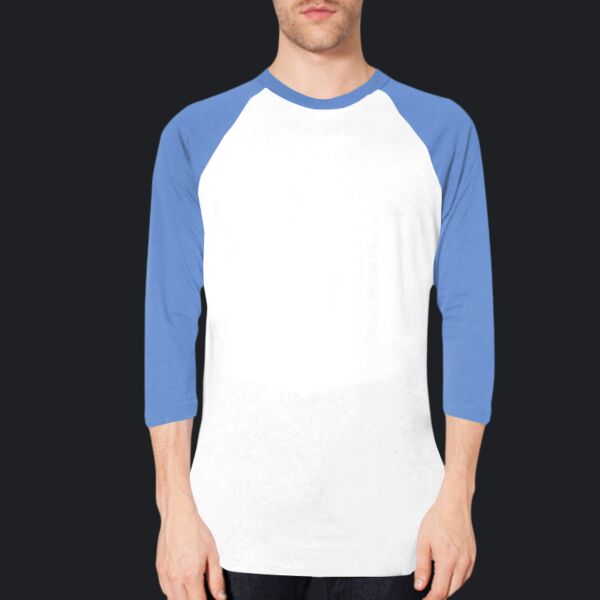 BB453 Poly-Cotton 3/4 Sleeve Raglan Thumbnail