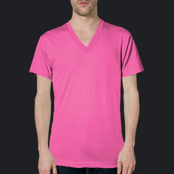 BB456 Poly-Cotton S/S V-Neck T-Shirt Thumbnail