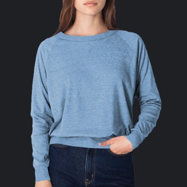 BR394 Tri-Blend Rib Light Weight Raglan Pullover Thumbnail
