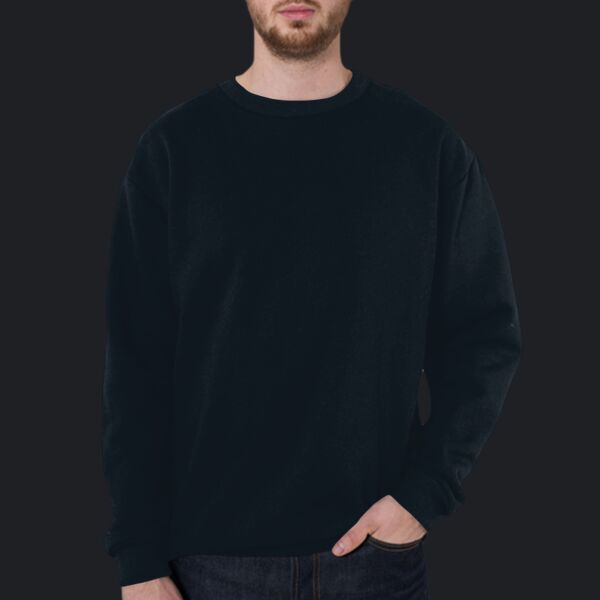 F496 Flex Fleece Crewneck Pullover Drop Shoulder Sweatshirt Thumbnail