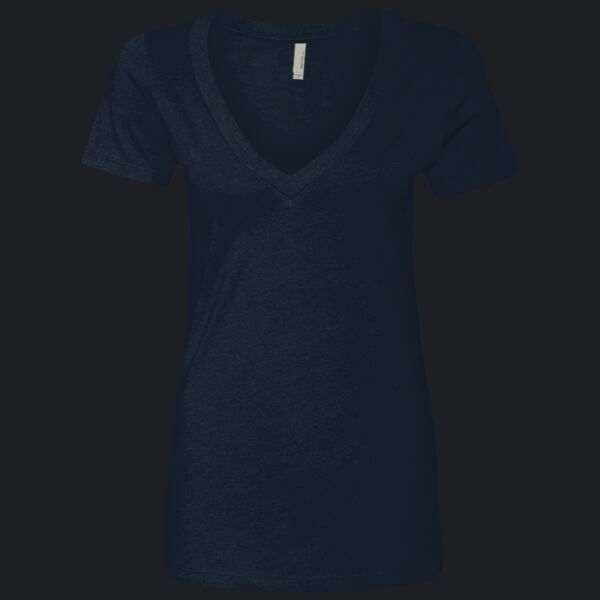 Women’s CVC Deep V-Neck T-Shirt Thumbnail