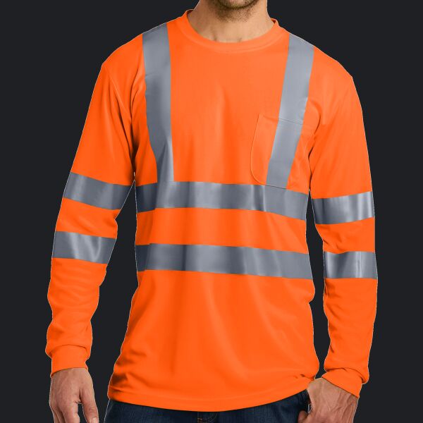 Ansi 107 Class 3 Long Sleeve Snag Resistant Reflective T Shirt Thumbnail