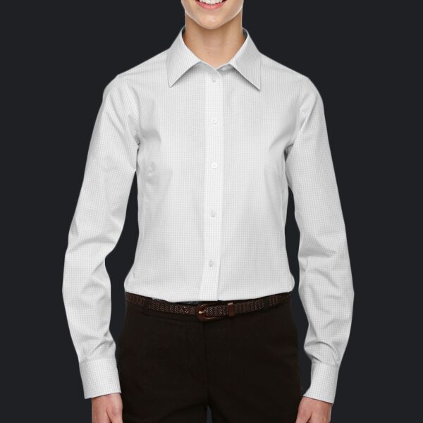 Ladies' Ladies' Crown Collection® Gingham Check Woven Shirt Thumbnail