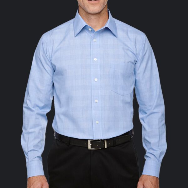 Men's Crown Collection® Glen Plaid Woven Shirt Thumbnail