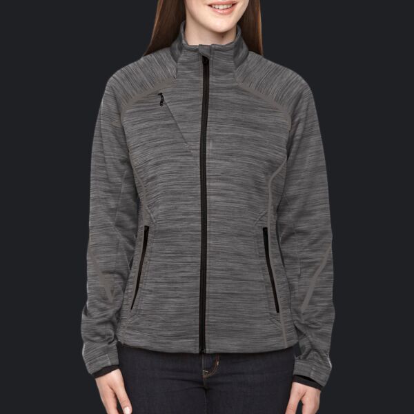 Ladies' Flux Mélange Bonded Fleece Jacket Thumbnail