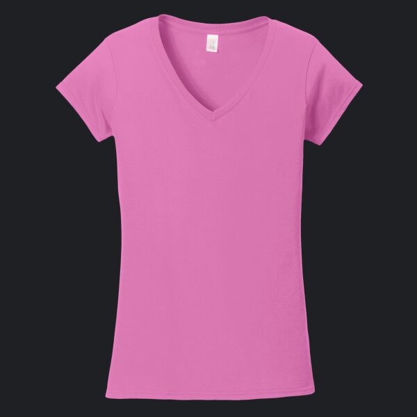 Softstyle ® Women's Fit V Neck T Shirt Thumbnail