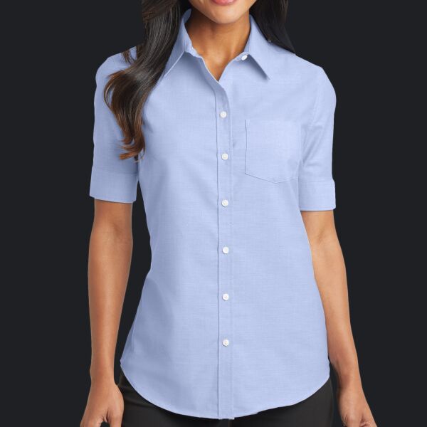 Women's Short Sleeve SuperPro Oxford Shirt Thumbnail