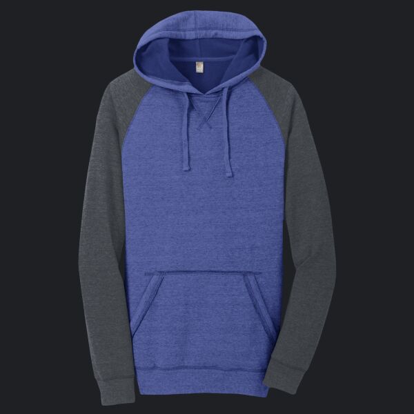Young Mens Lightweight Fleece Raglan Hoodie Thumbnail