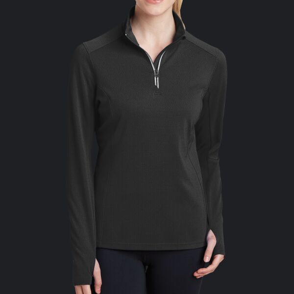 Women's Sport Wick ® Textured 1/4 Zip Pullover Thumbnail