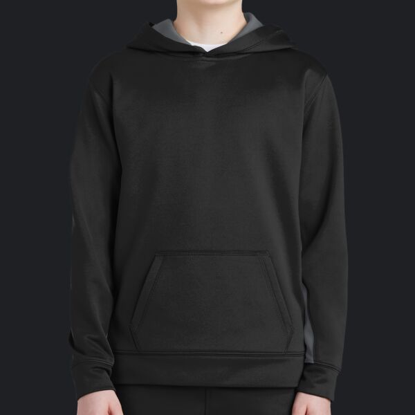 Youth Sport Wick ® Fleece Colorblock Hooded Pullover Thumbnail