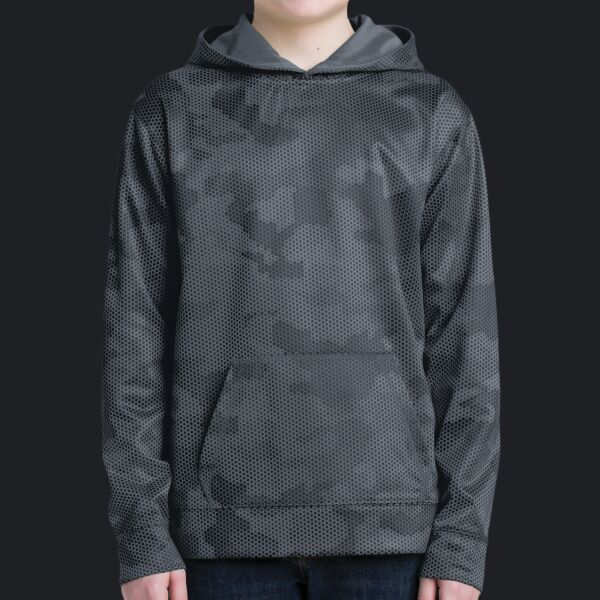 Youth Sport Wick ® CamoHex Fleece Hooded Pullover Thumbnail