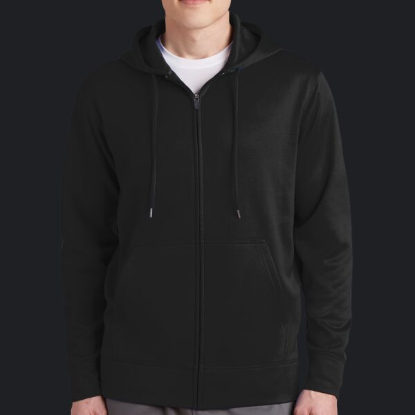 Sport Wick ® Fleece Full Zip Hooded Jacket Thumbnail