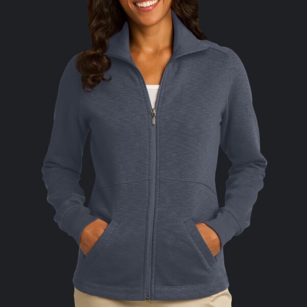 Women's Slub Fleece Full Zip Jacket Thumbnail