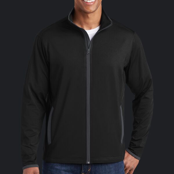 Sport Wick ® Stretch Contrast Full Zip Jacket Thumbnail