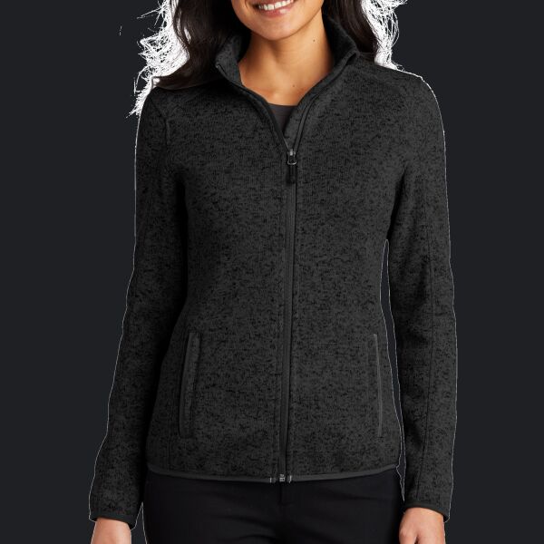 Women's Sweater Fleece Jacket Thumbnail