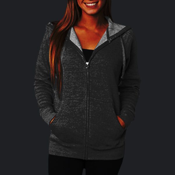 Unisex Special Blend Raglan Full-Zip Hooded Sweatshirt Thumbnail