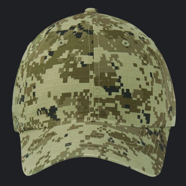 Digital Ripstop Camouflage Cap Thumbnail