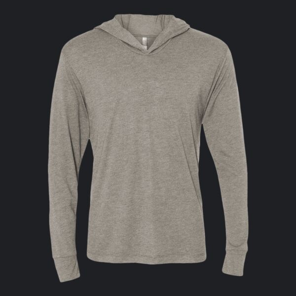 Unisex Triblend Hooded Long Sleeve Pullover T-Shirt Thumbnail