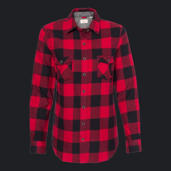Women's Vintage Brushed Flannel Shirt Thumbnail