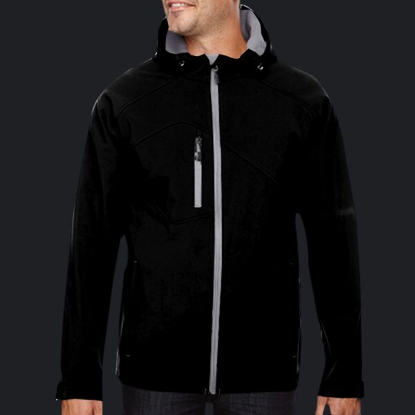 Men's Prospect Two-Layer Fleece Bonded Soft Shell Hooded Jacket Thumbnail