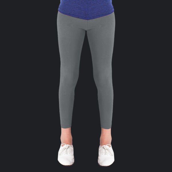 8228 Youth Cotton Spandex Jersey Legging Thumbnail
