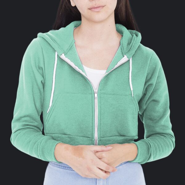 F397 Cropped Flex Fleece Hooded Sweatshirt Thumbnail