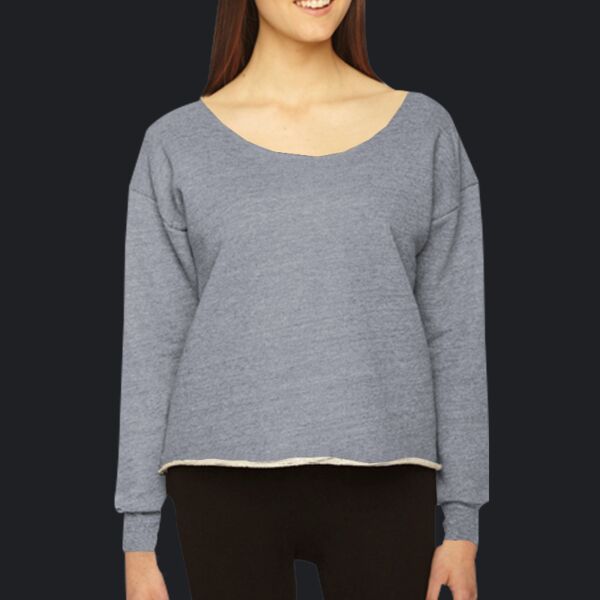 HVT316 Heavy Terry Athletic Crop Sweatshirt Thumbnail