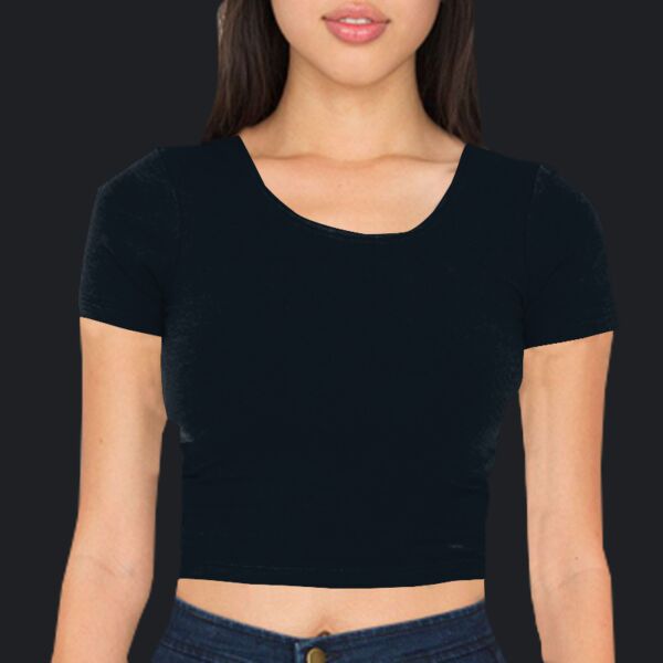 RSA8380 Cotton Spandex Jersey Crop Tee Thumbnail