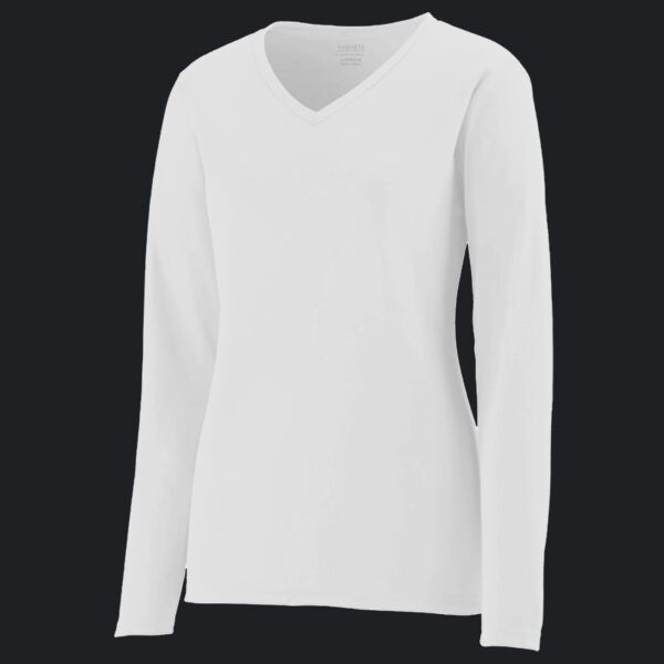 Ladies' Wicking Long-Sleeve T-Shirt Thumbnail