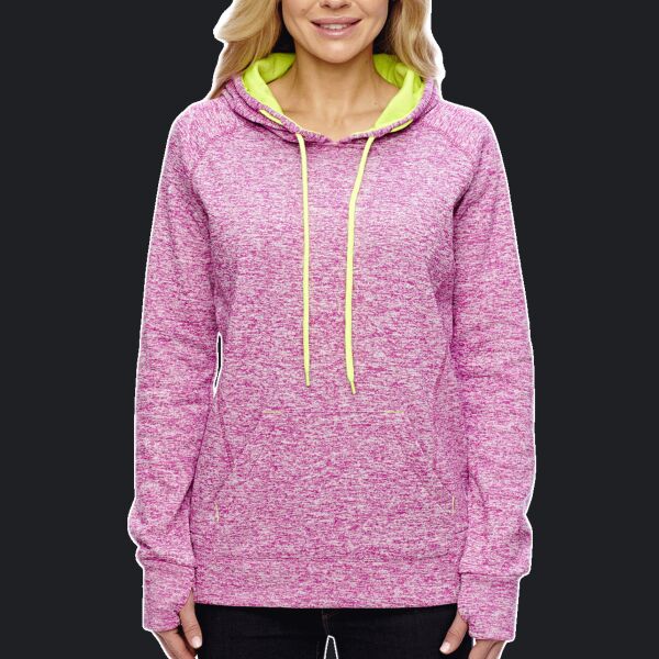Ladies' Cosmic Contrast Fleece Hooded Sweatshirt Thumbnail