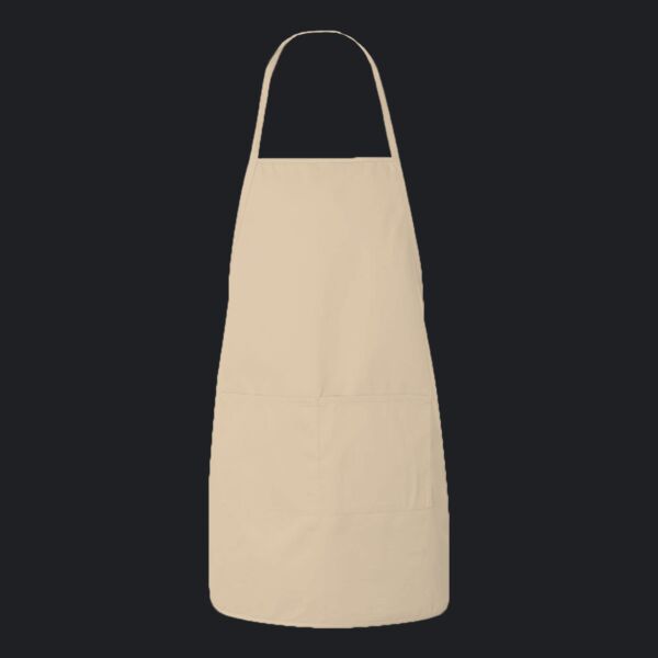 Heather NL2R Long Round Bottom Cotton Twill Apron Thumbnail