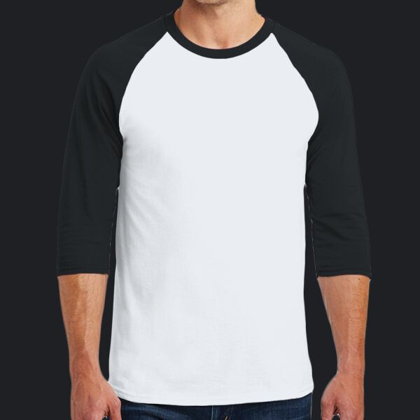 Heavy Cotton ™ 3/4 Sleeve Raglan T Shirt Thumbnail