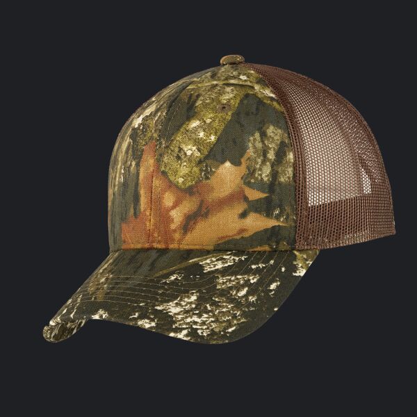 Structured Camouflage Mesh Back Cap Thumbnail