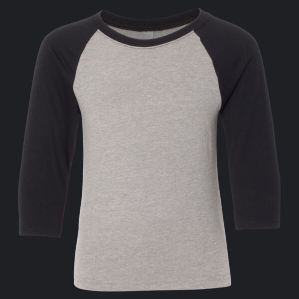 Youth CVC Three-Quarter Sleeve Raglan T-Shirt Thumbnail