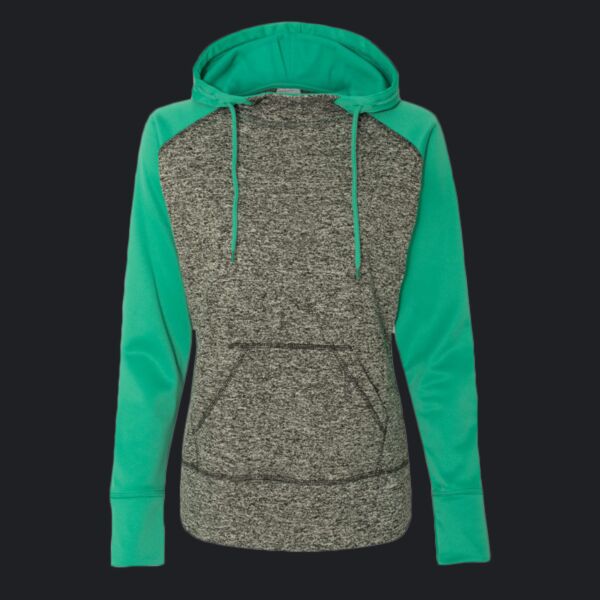 Women’s Colorblocked Cosmic Fleece Hooded Sweatshirt Thumbnail