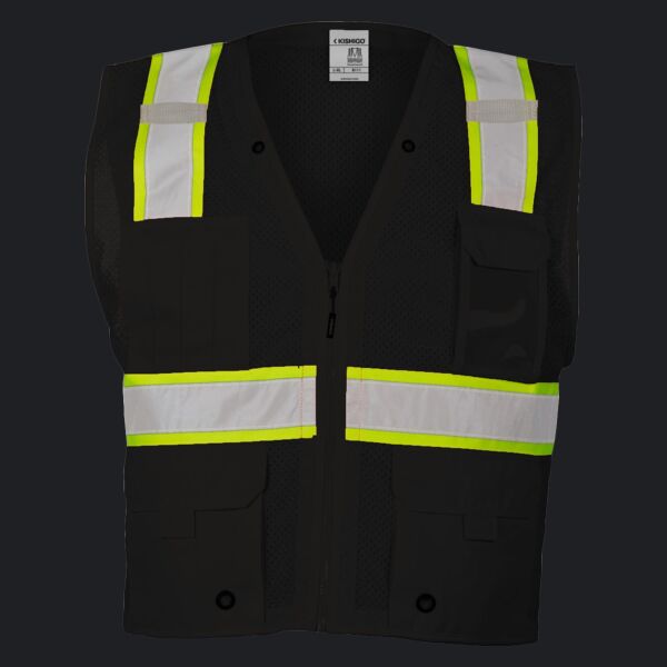 Unisex EV Series® Enhanced Visibility Multi-Pocket Mesh Vest Thumbnail